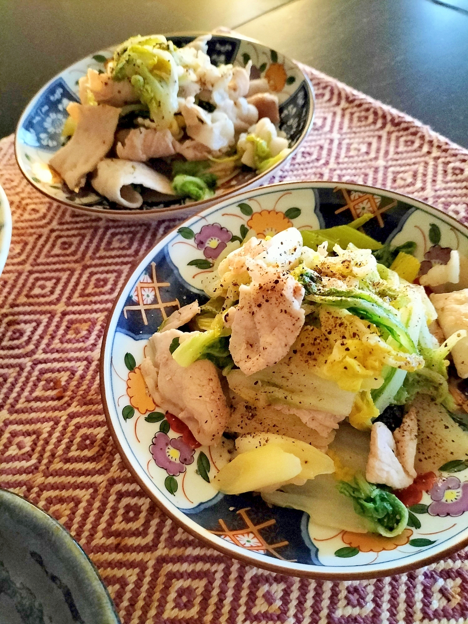 ねぎ白菜の豚炒め♪