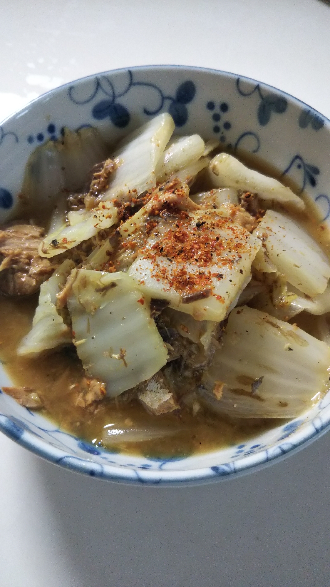 簡単！鯖味噌缶の白菜炒め煮