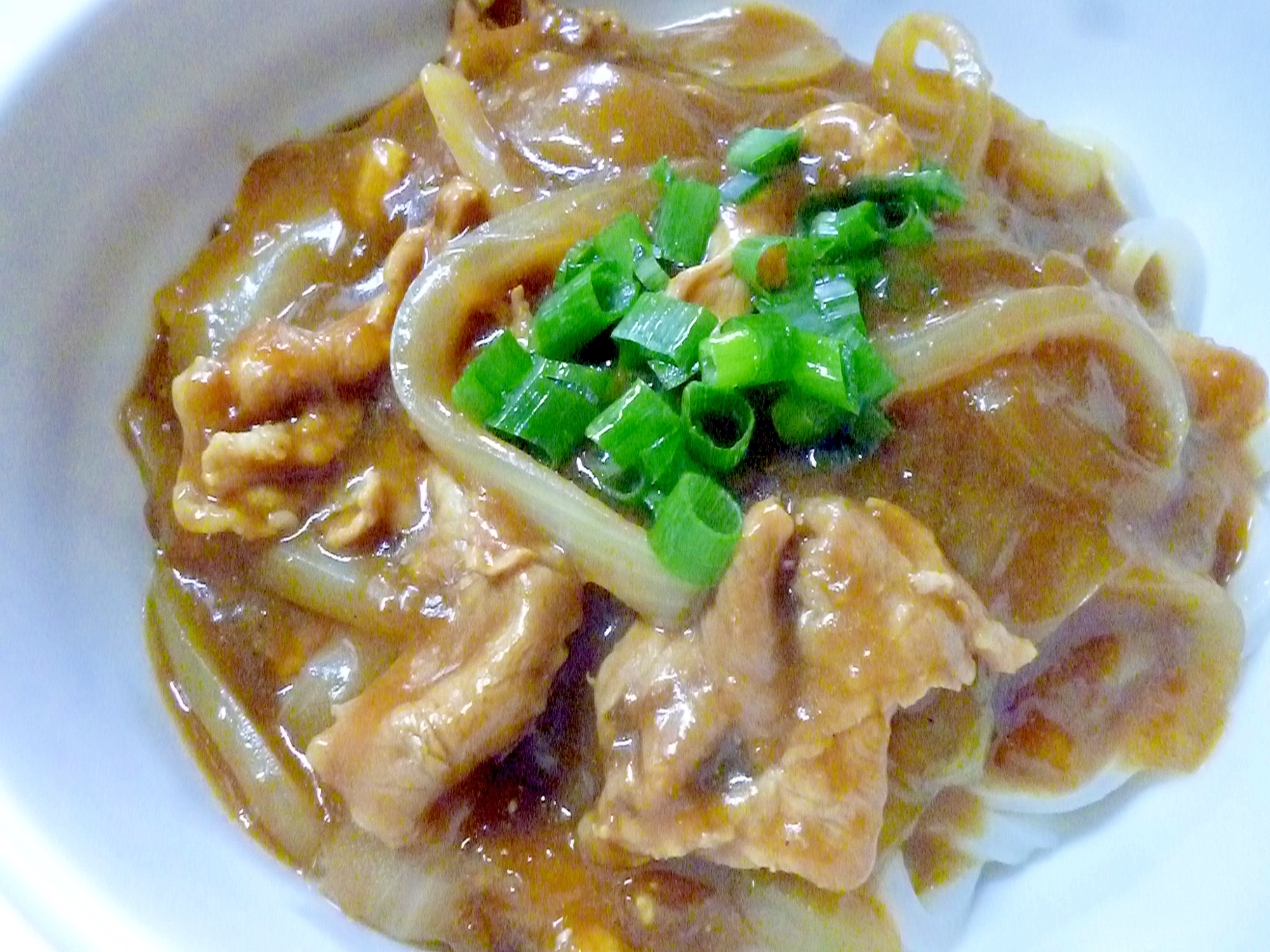 冷凍うどんチンしてカレーうどん