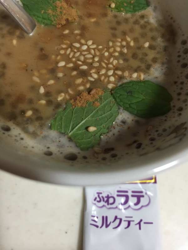 ミントミルクティー 胡麻 シナモン レシピ 作り方 By ゴールデンアルジータ 楽天レシピ ミントミルクティー 胡麻 シナモン レシピ 作り方 By ゴールデンアルジータ 楽天レシピ