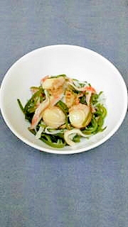簡単(^_^)v　切昆布の海鮮サラダ
