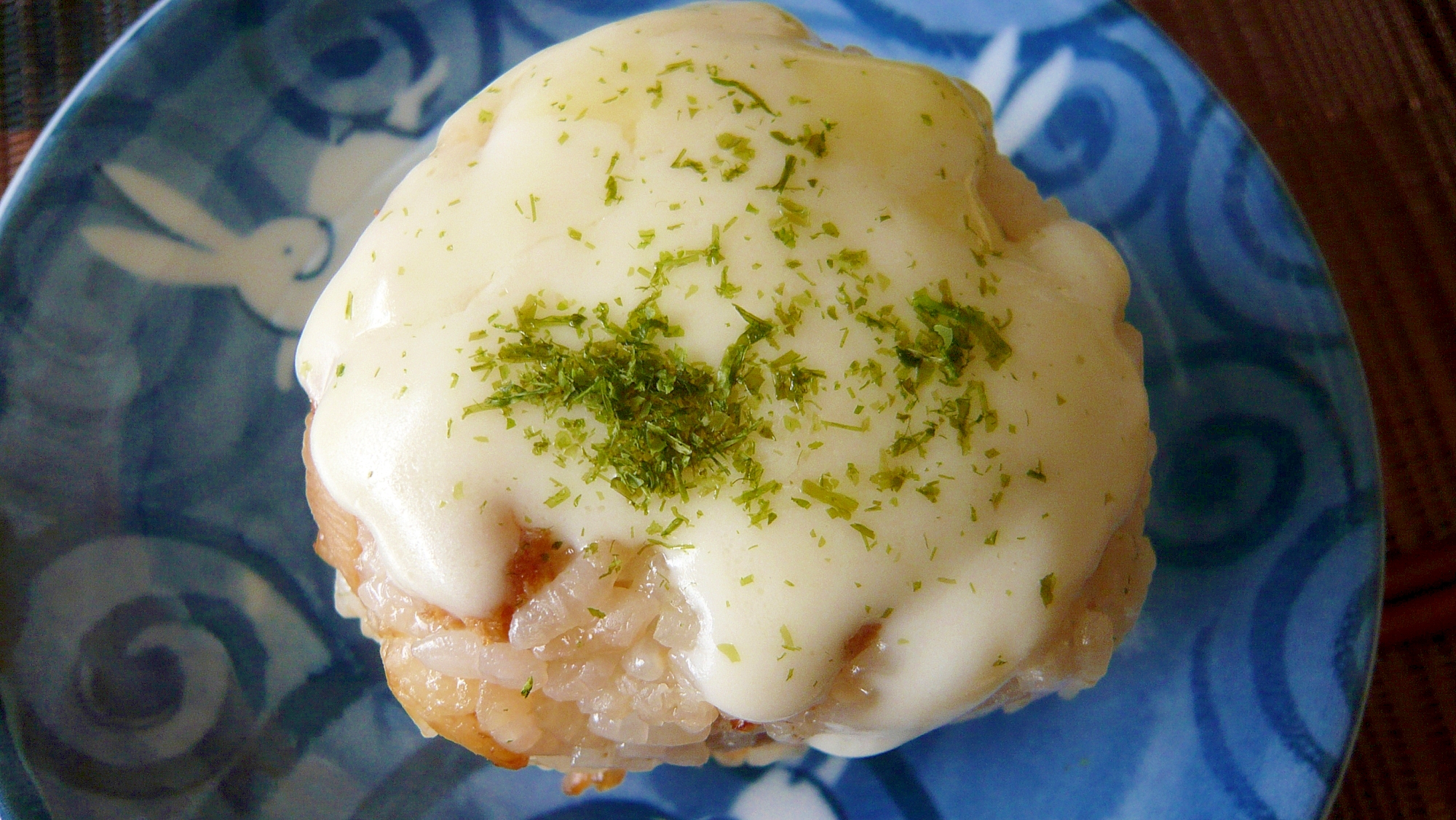 ❤　チーズトロトロ！　チーズ焼きおにぎり　❤