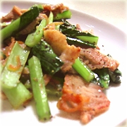 小松菜と豚のさっぱり炒め
