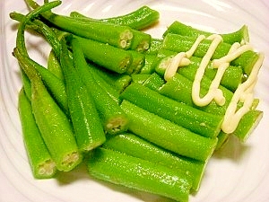 ビニール袋de簡単オクラのワサビ麺つゆ漬け レシピ 作り方 By ブルーボリジ 楽天レシピ