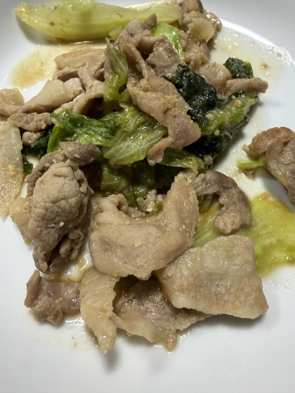 豚肉とレタスの炒め物