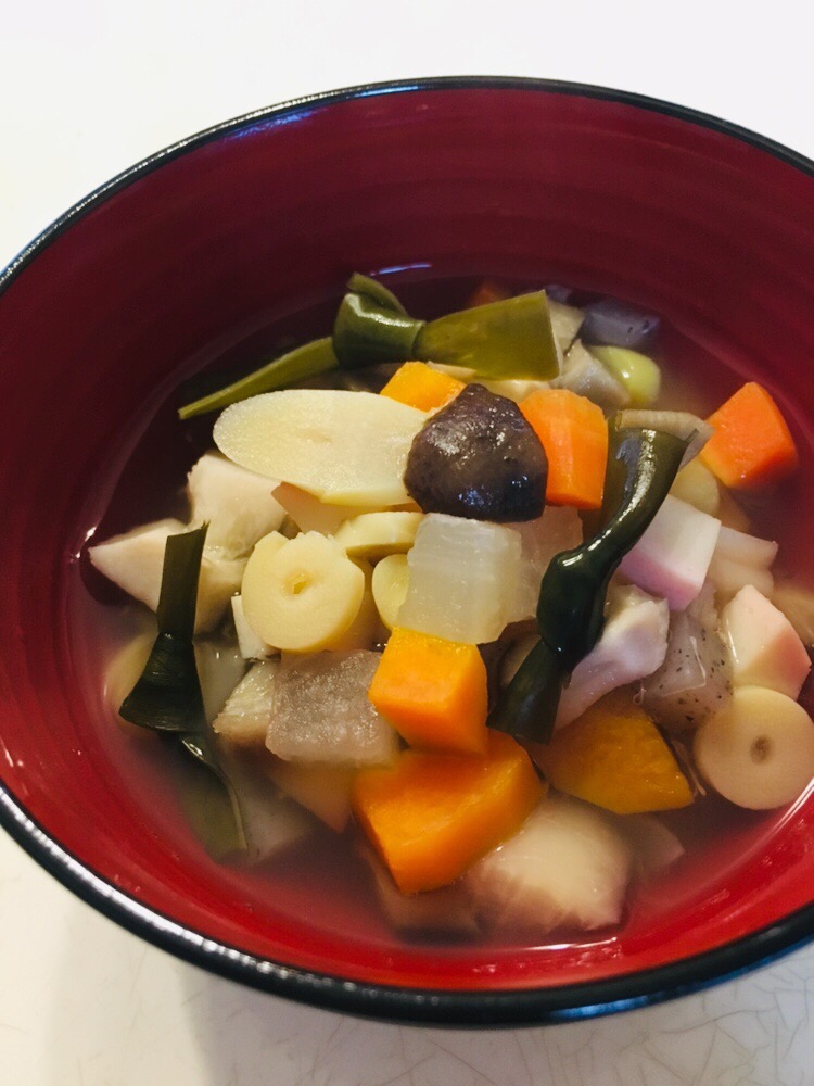 お正月に食べる・お吸い物「ざく煮」