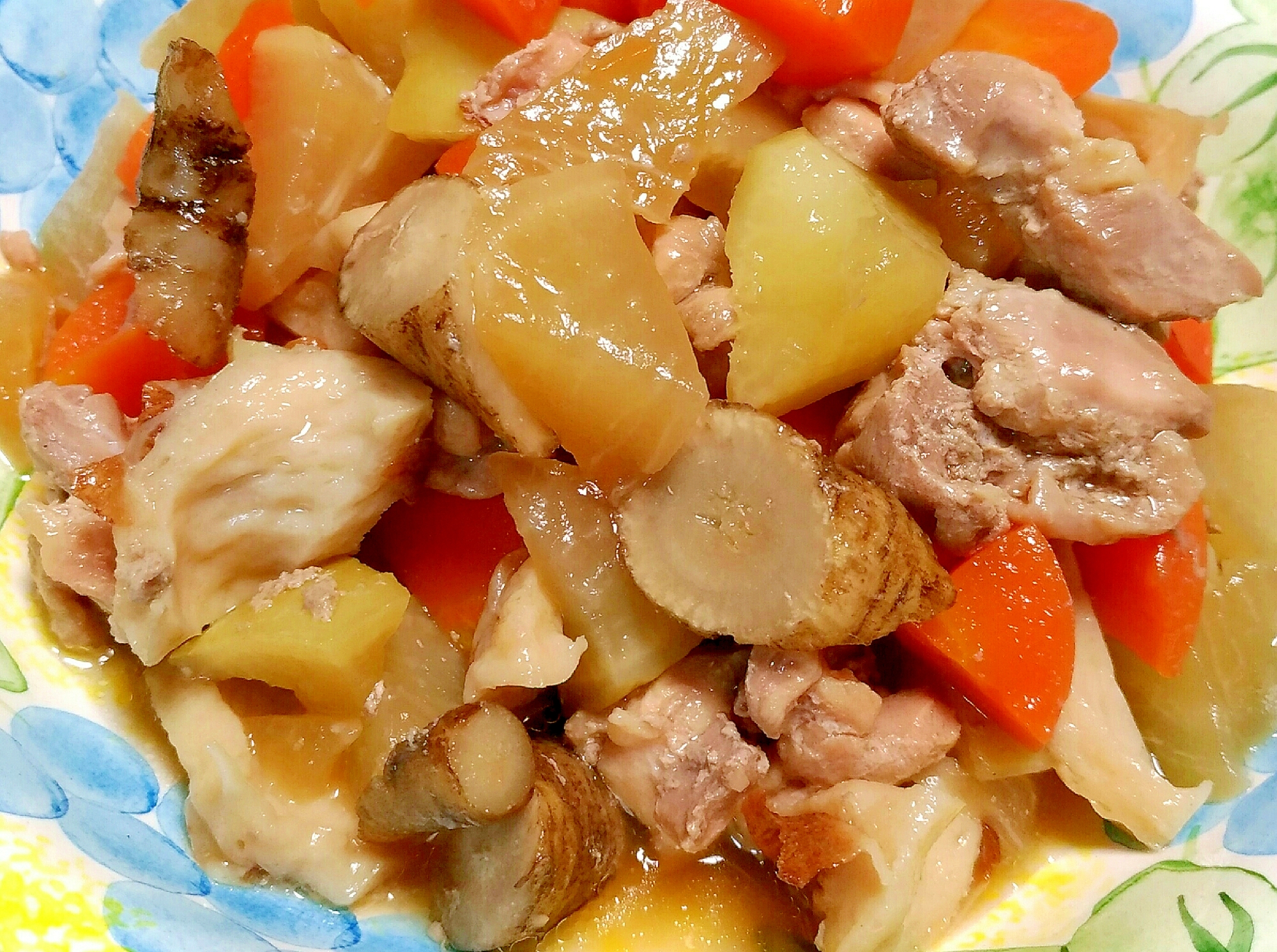 鶏モモ肉の簡単煮物 筑前煮風