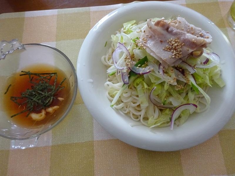野菜たっぷり！冷やしうどん