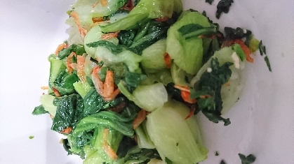 チンゲン菜と小エビのナムル