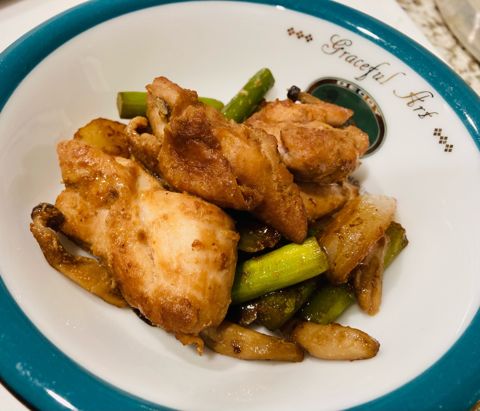 鶏肉の味噌胡麻焼