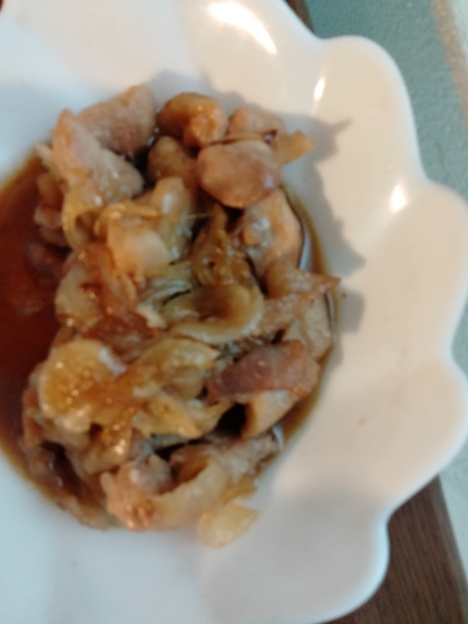 鶏もも肉のコロコロ甘辛炒め✩