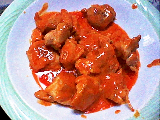 鶏肉のケチャップマヨ炒め