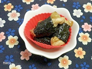 鶏もも肉の海苔巻き照り焼き