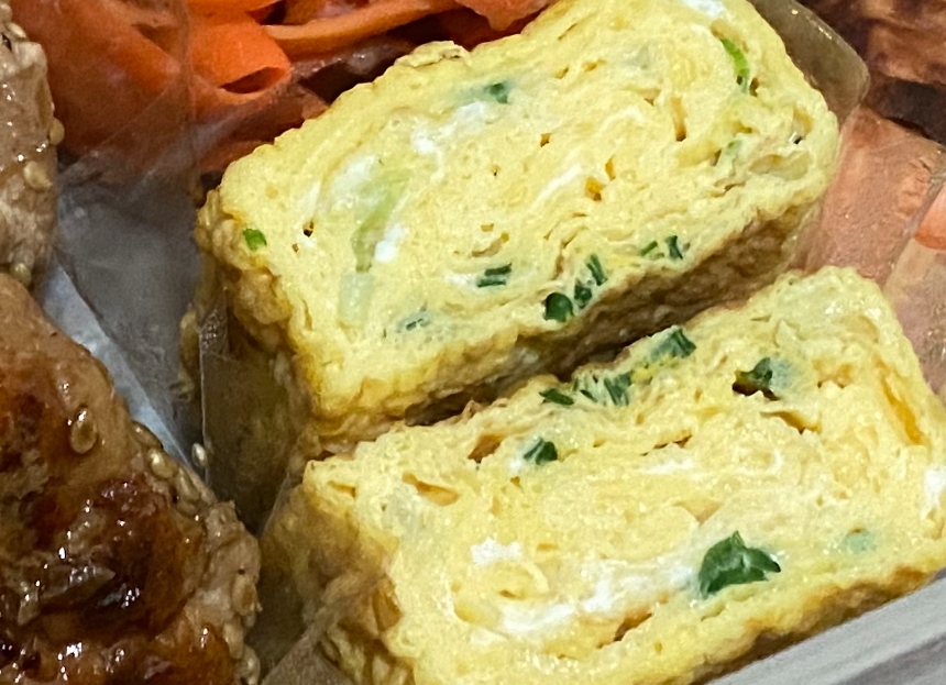 ねぎとしらすの卵焼き