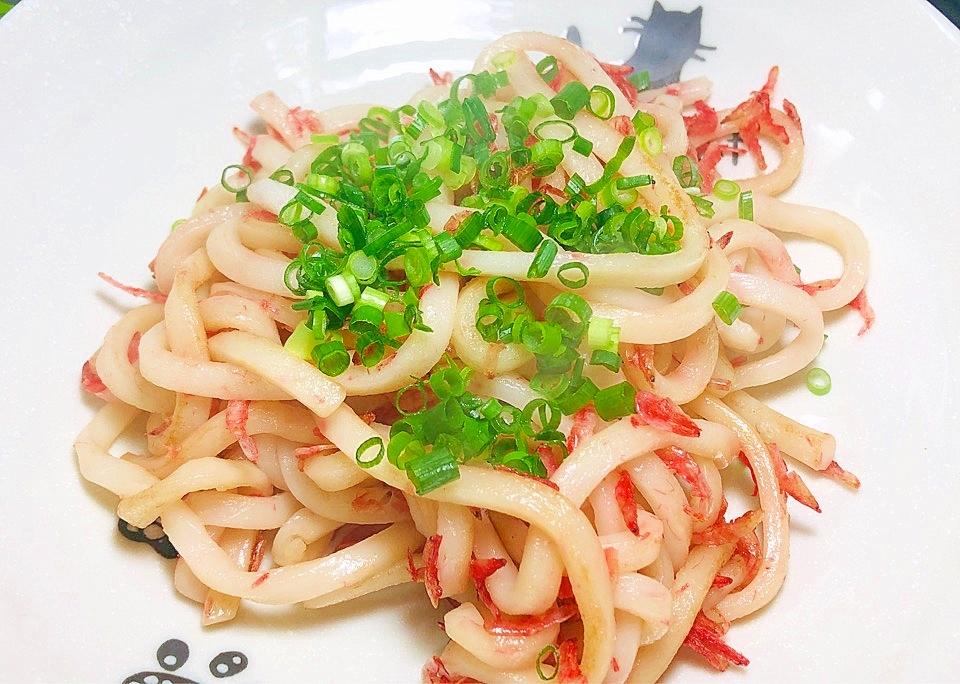 簡単えびえび焼きうどん