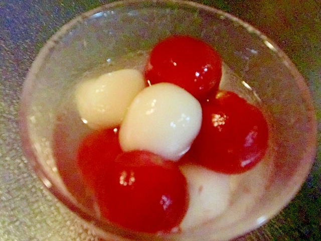 ミニトマトを消費する「トマト＆白玉シロップ」