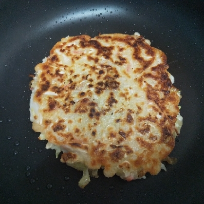 簡単お好み焼き風納豆焼き