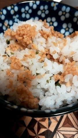 幼児食★わかめ納豆ご飯