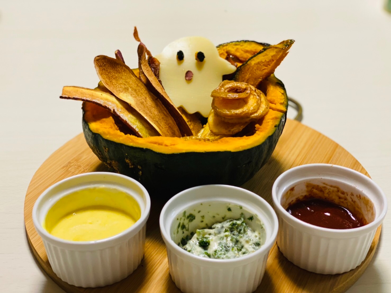 野菜チップスでハロウィンパーティー