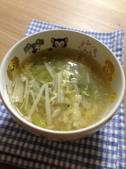 くたくたブロッコリーの☆食べる春雨スープ