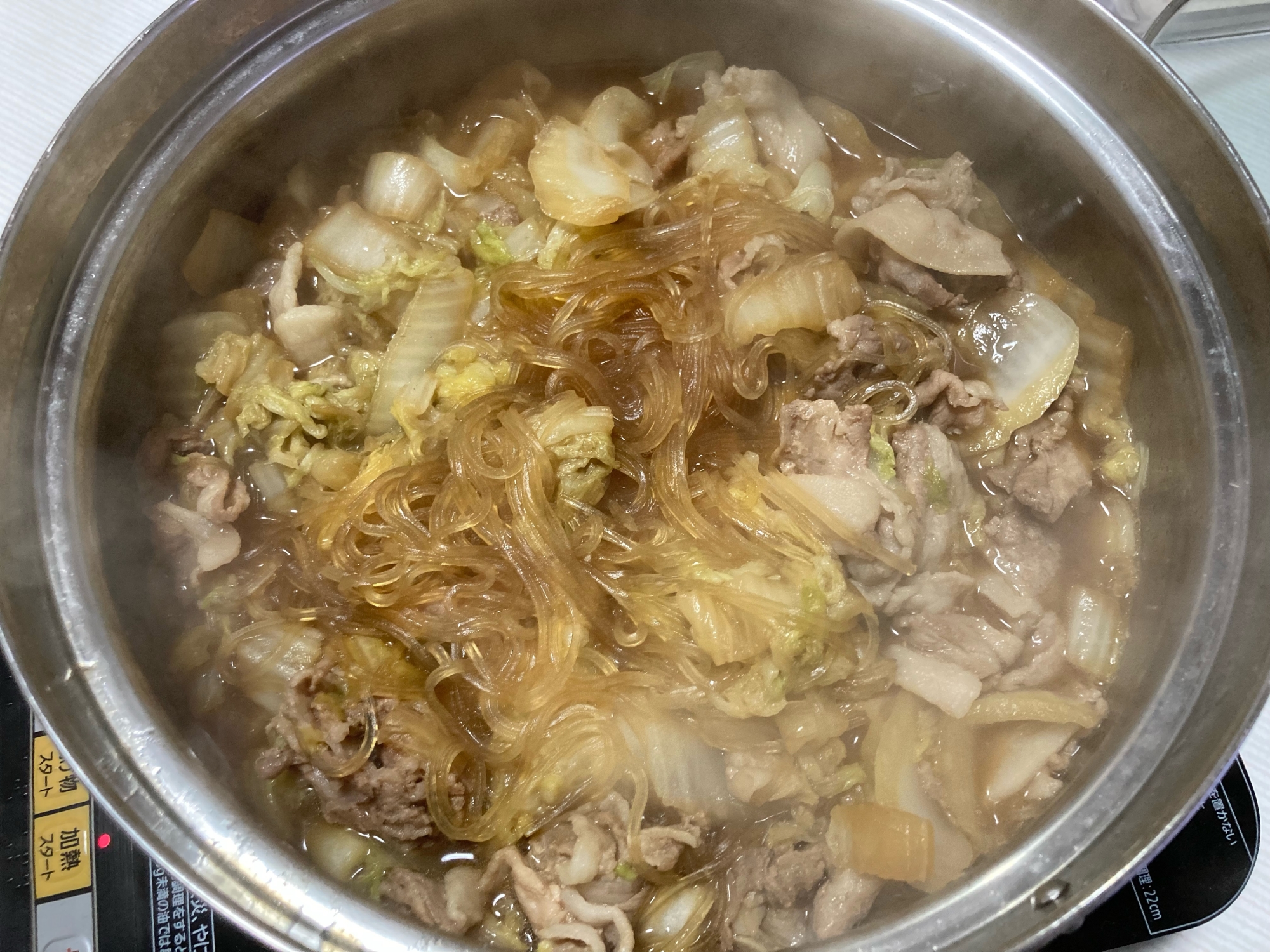 豚肉と白菜の簡単なべ