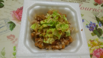 キャベツとおかか納豆