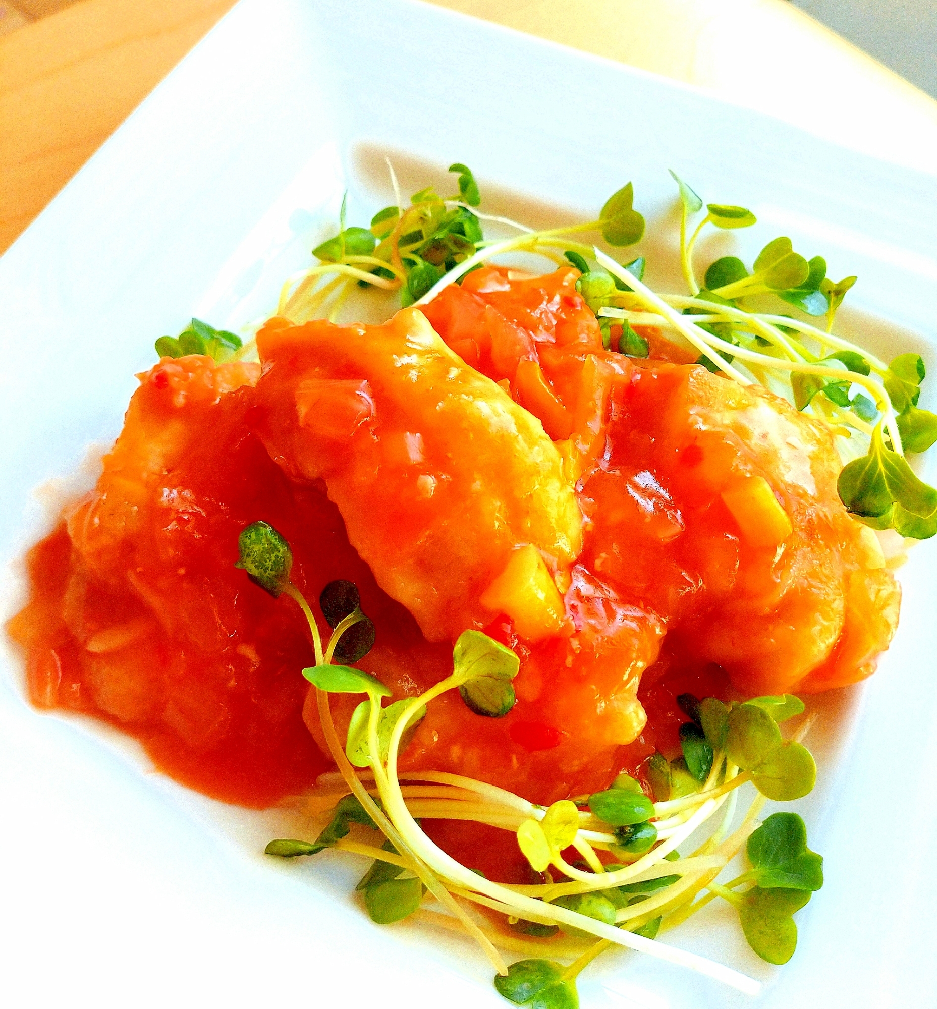 とっても簡単♪しっとり★とろける鶏チリ