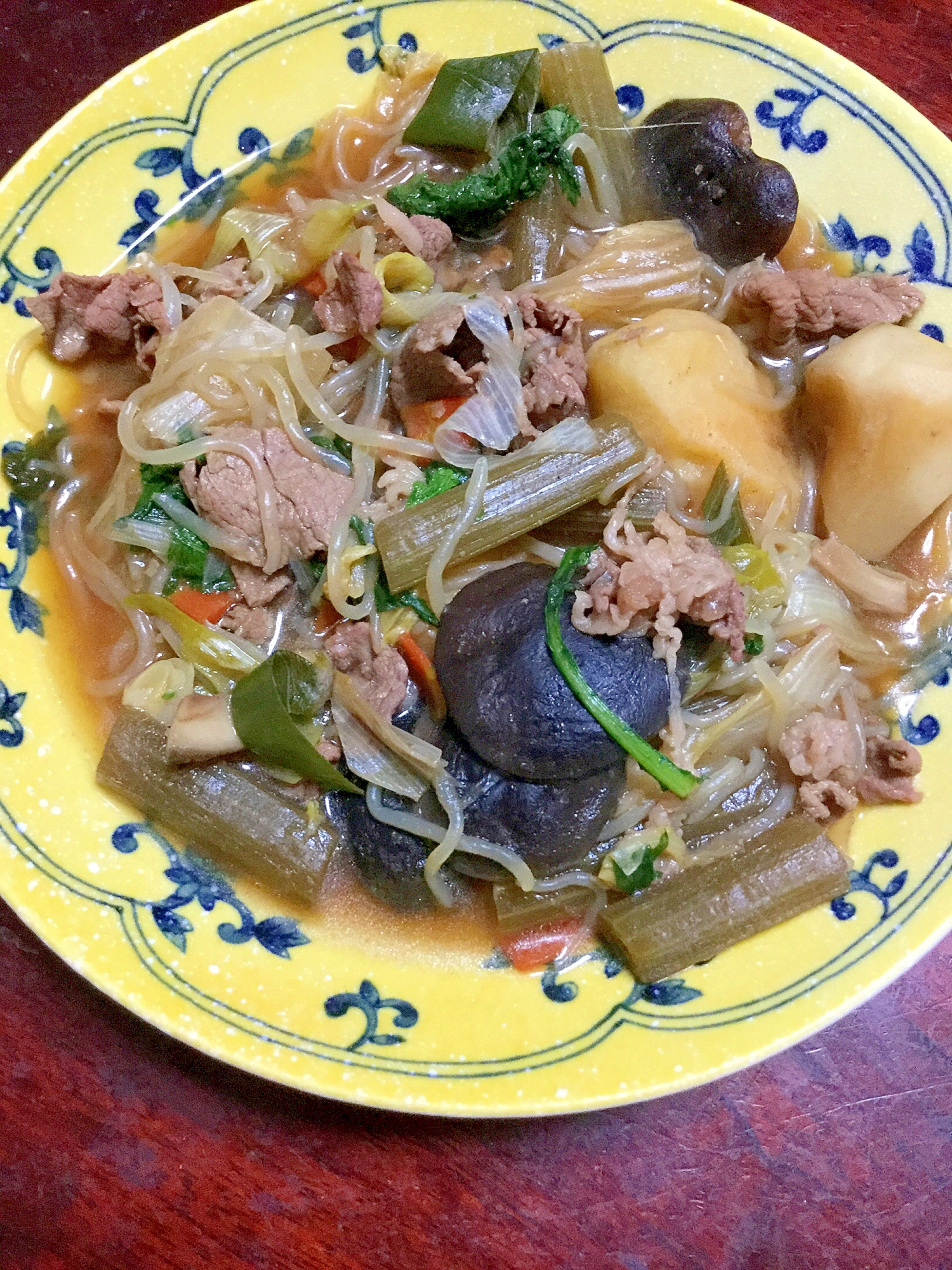 ふきと牛のごった煮【今日の献立】