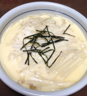 材料3つ。電子レンジで簡単!茶碗蒸し