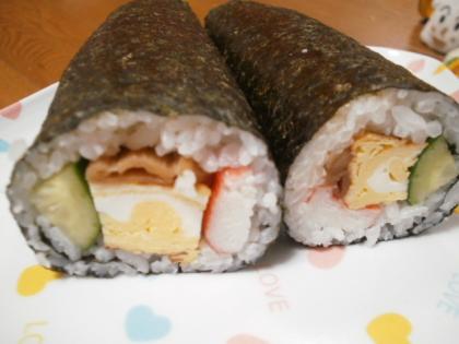 節分用の巻き寿司（恵方まき）