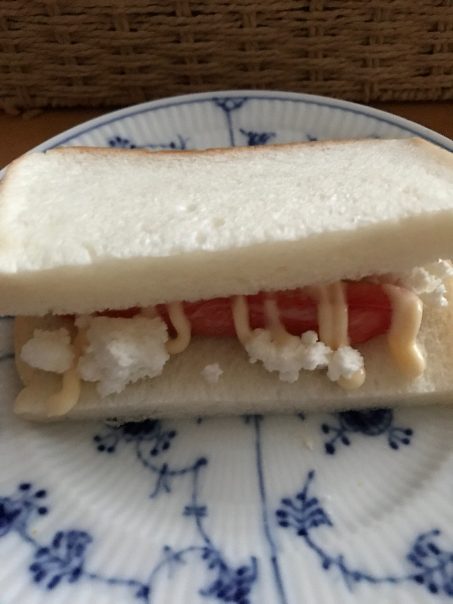 柚子風味 カニカマとカッテージチーズのサンド レシピ 作り方 By ボンド子 楽天レシピ