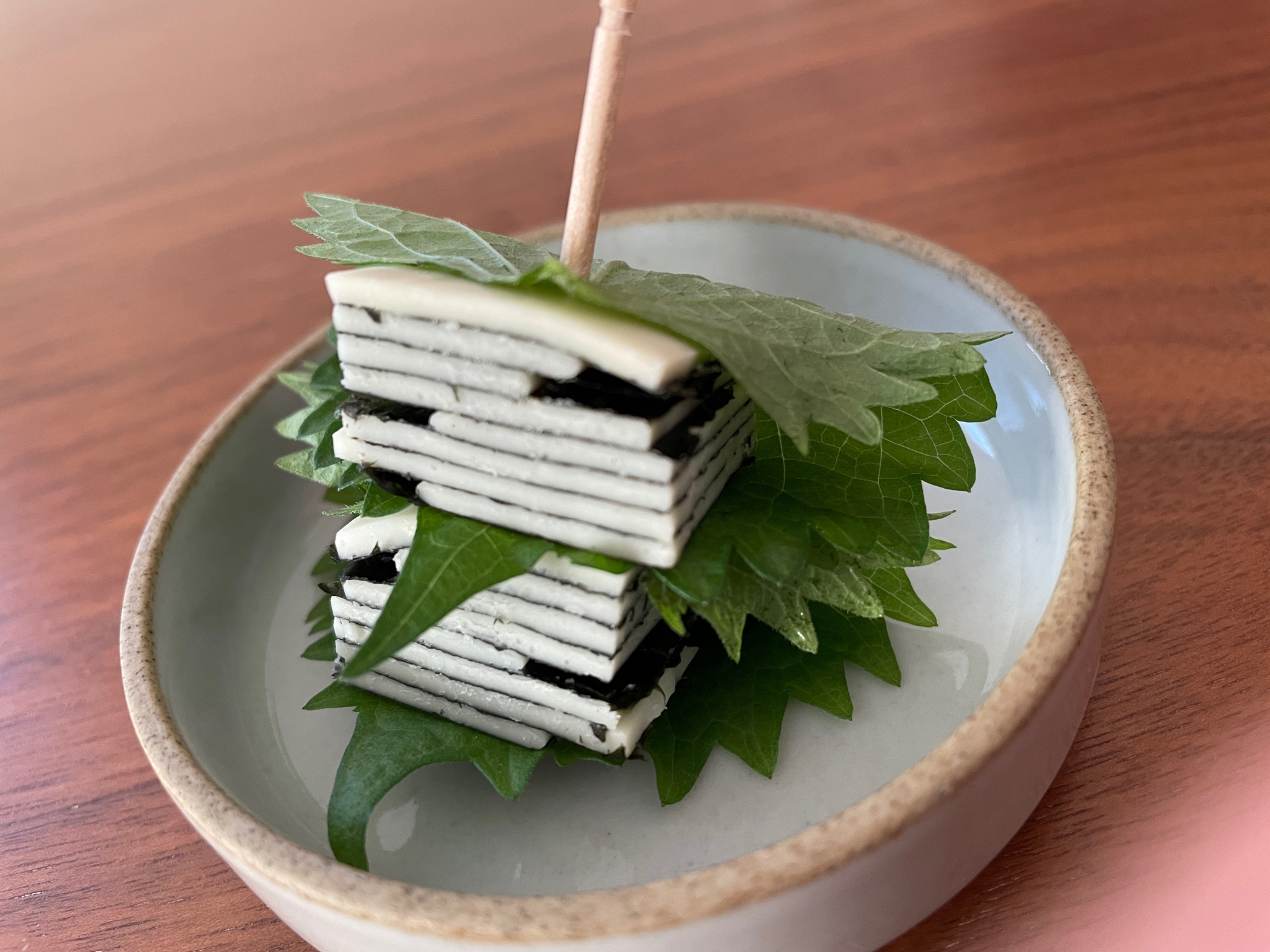 お弁当のスキマに♪大葉海苔チーズ