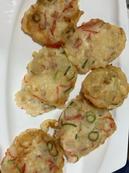 カリッともっちり♪ カニカマ豆腐焼き☆