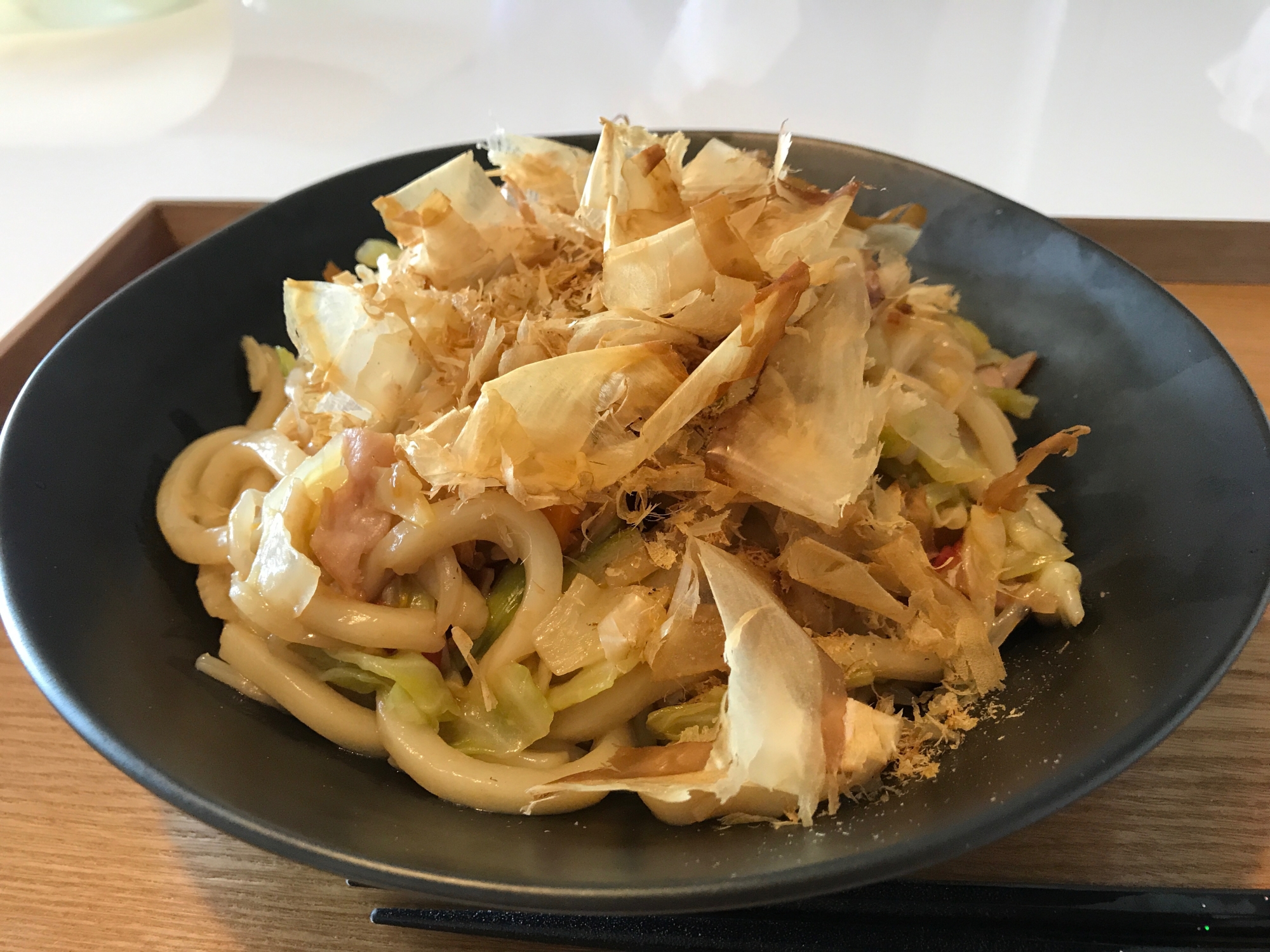 夏野菜たっぷりの焼うどん