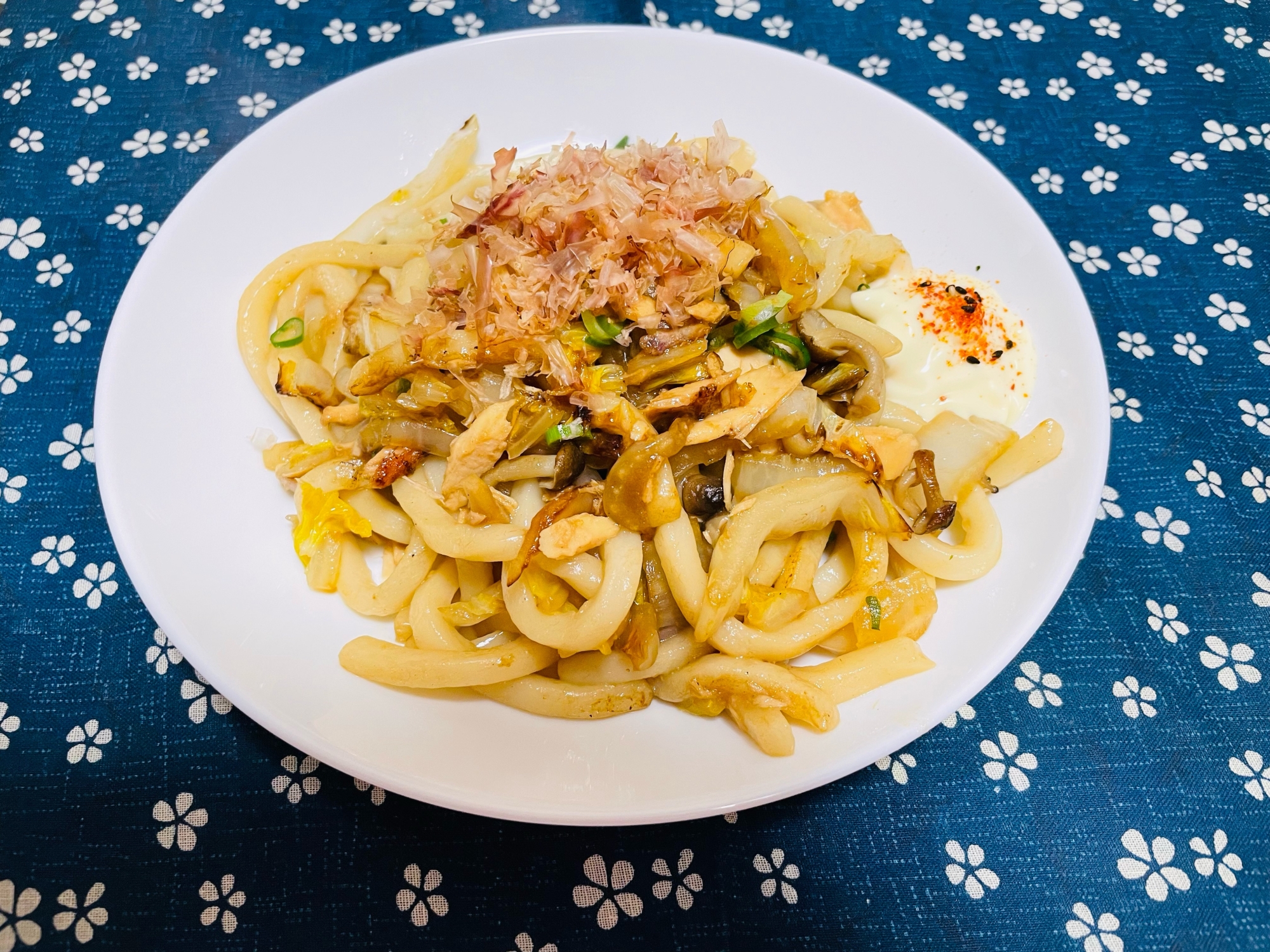 ポン酢でさっぱり焼きうどん