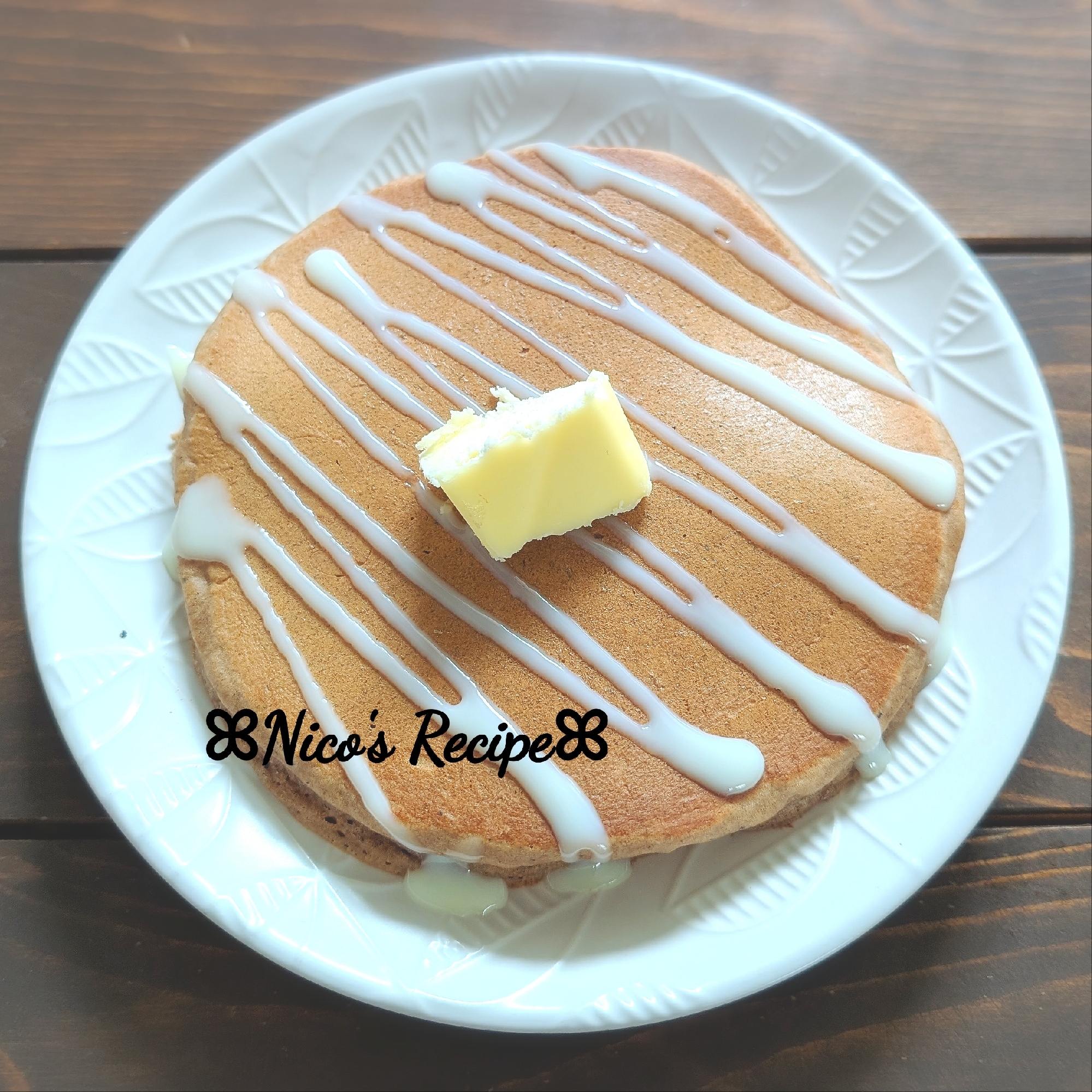 セノビックとアーモンドのホットケーキ