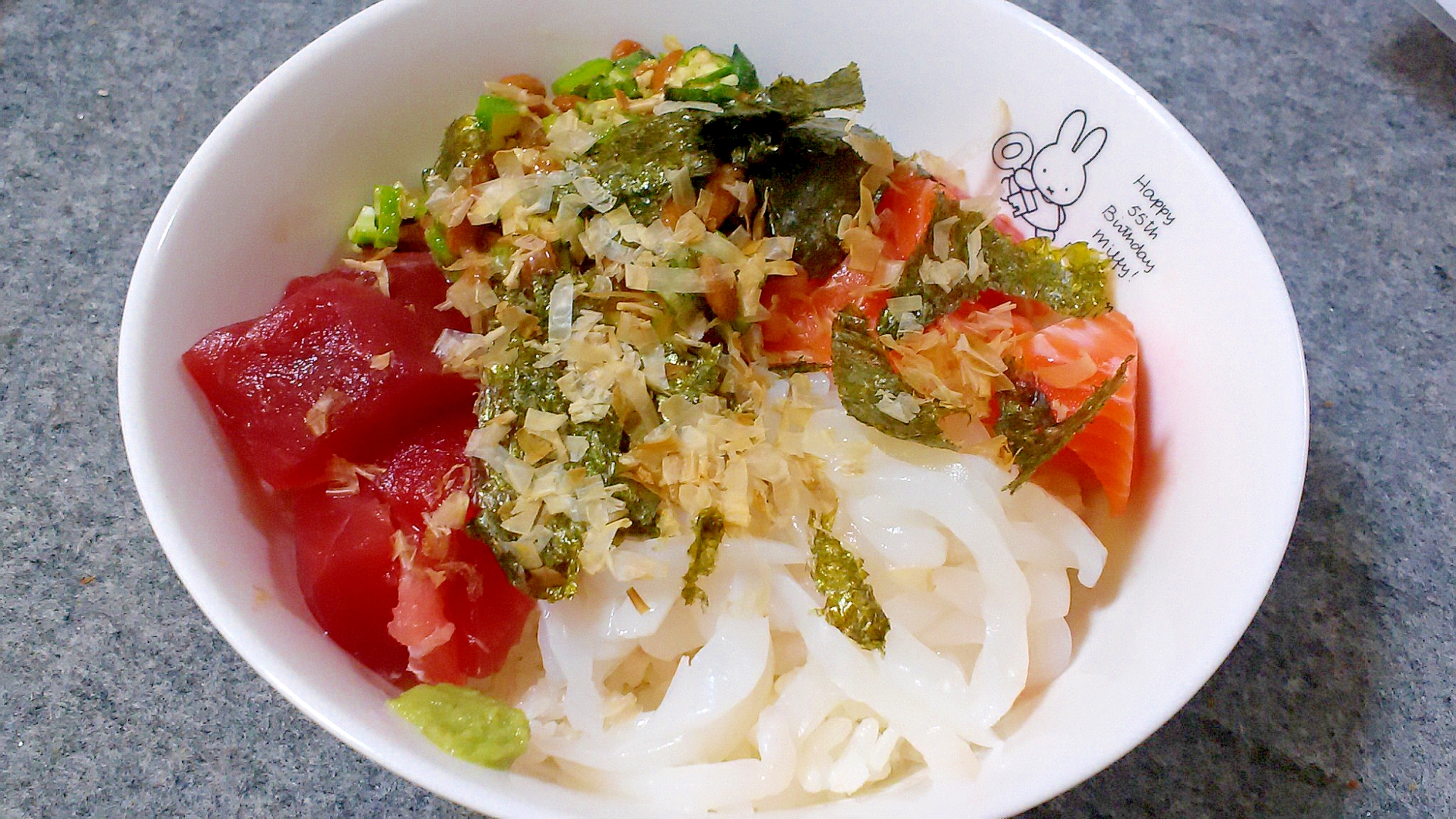 本日の手抜き！海鮮丼♪