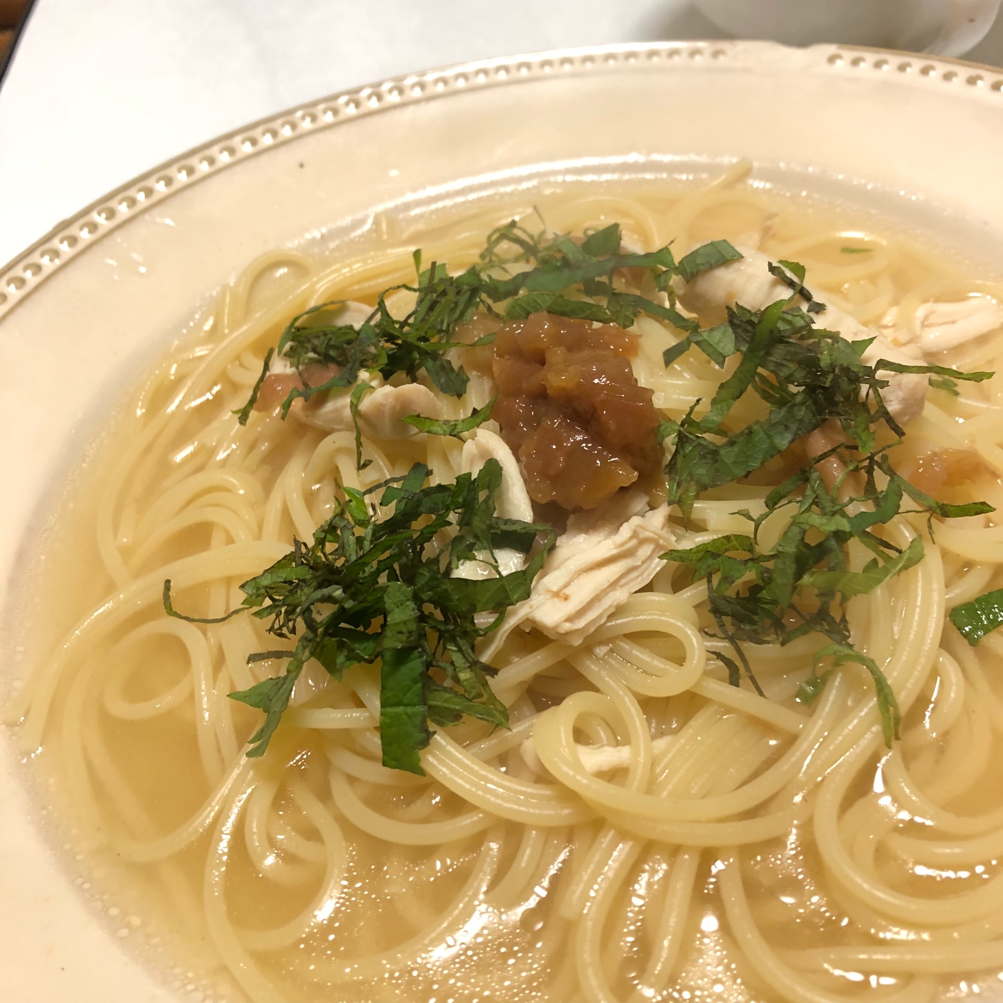 すっごく美味しい！梅パスタ！