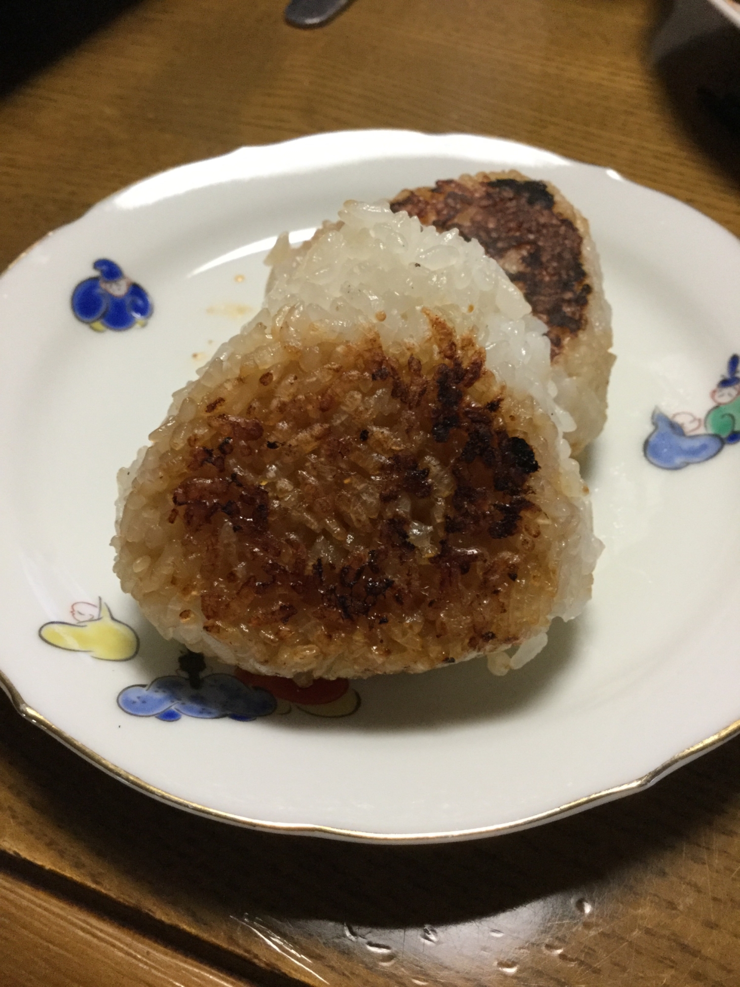 ダシダで焼きおにぎり