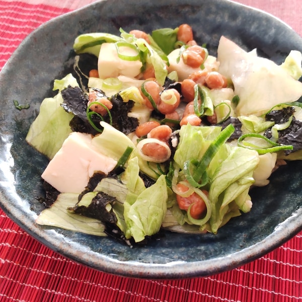 ダイエットレシピ レタスと納豆豆腐の韓国風サラダ レシピ 作り方 By ゆきやま 楽天レシピ ダイエットレシピ レタスと納豆豆腐の韓国風サラダ レシピ 作り方 By ゆきやま 楽天レシピ