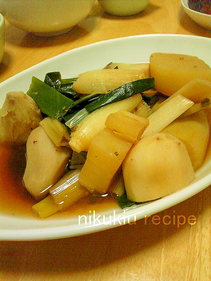 簡単おいしい 里芋と大根とねぎの煮物 レシピ 作り方 By Nikukiu 楽天レシピ