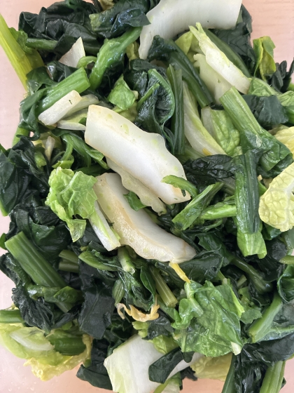 しらすと白菜＆ほうれん草のお浸し☆