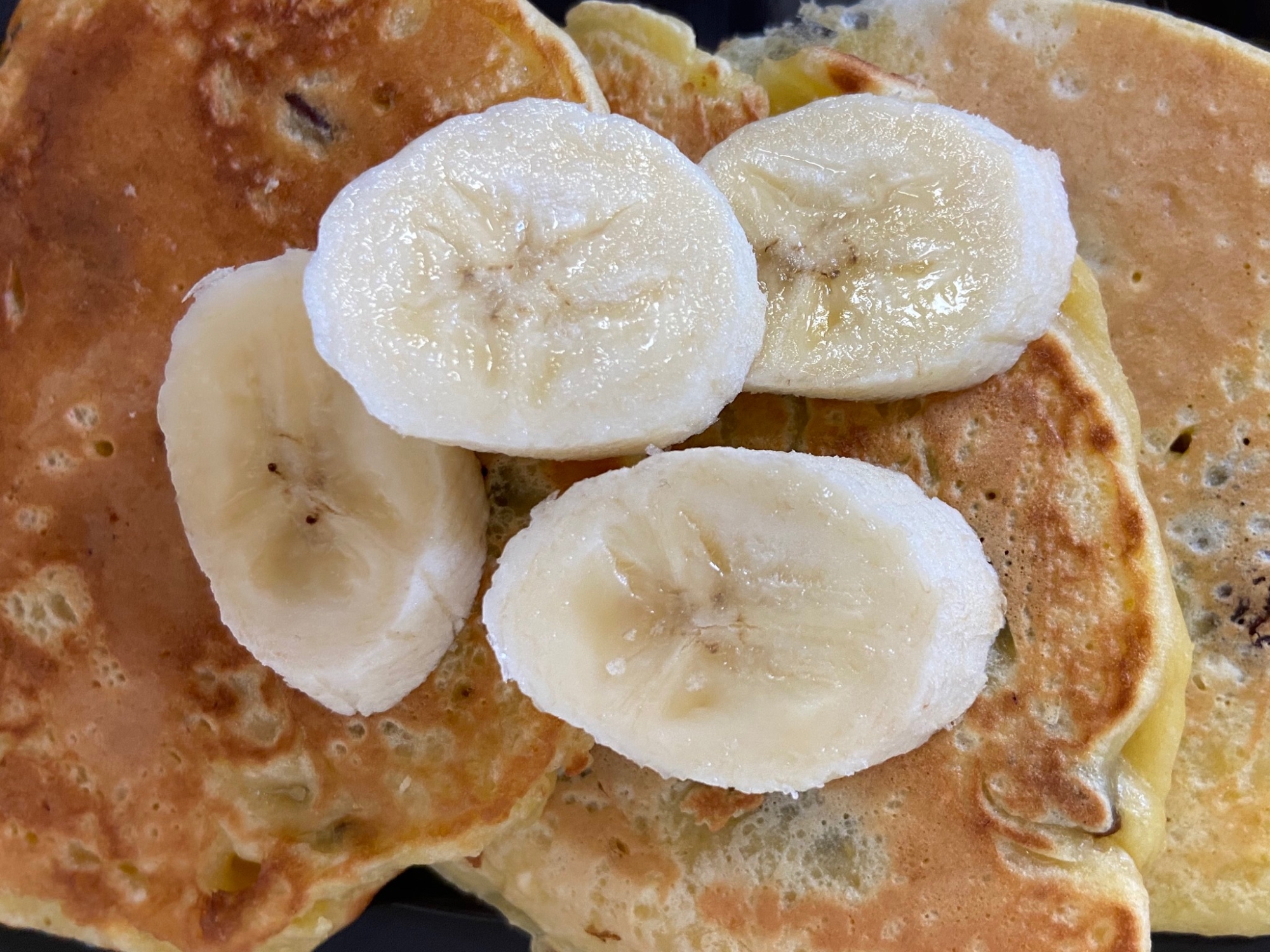 薄力粉のなんちゃってバナナパンケーキ♪