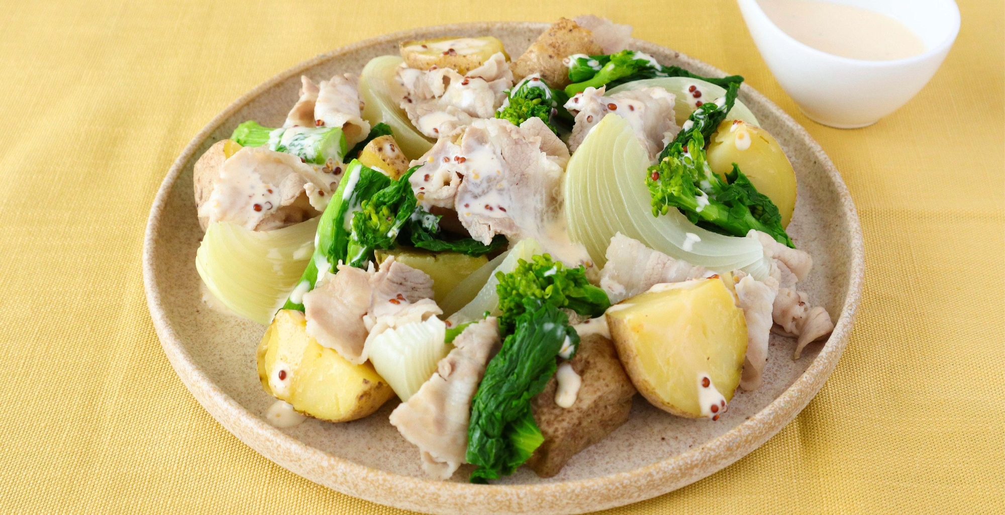 新玉ねぎと豚しゃぶのサラダ