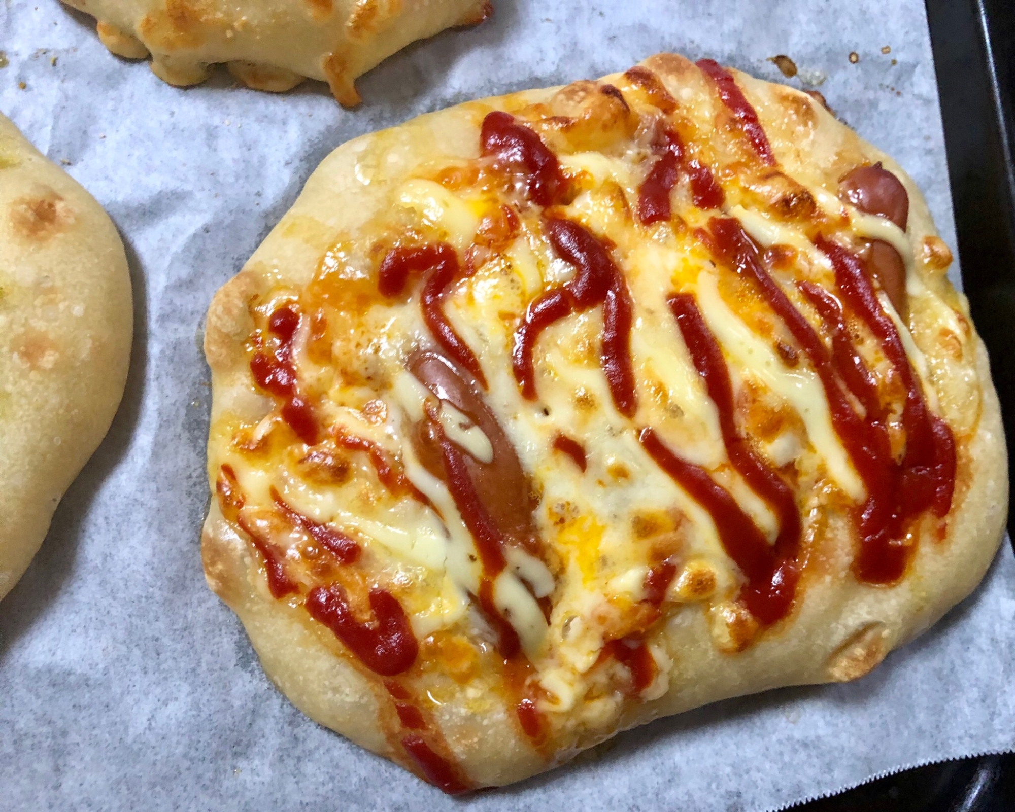 大人味♪冷凍パン生地使用♪チョリソーパン