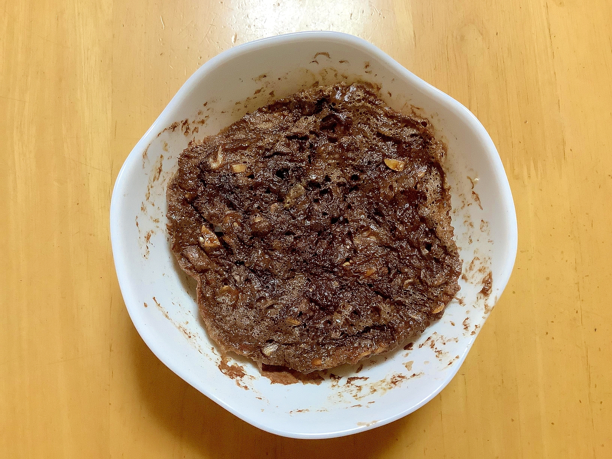 粉砕なし◎レンジでオートミールココア蒸しパン♪