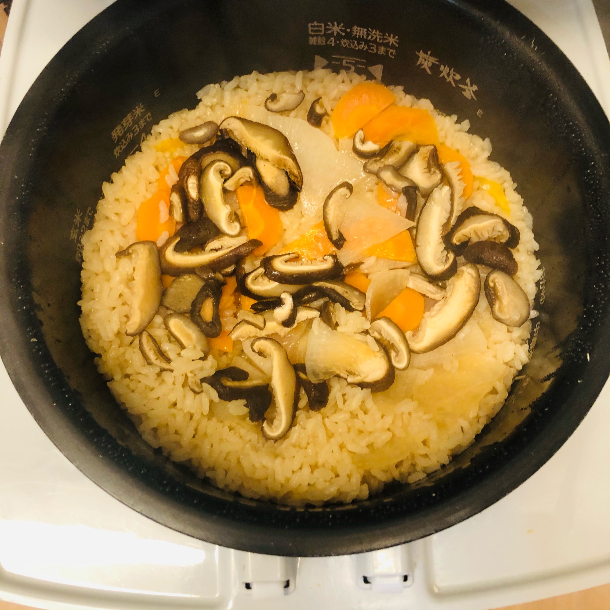 大根と椎茸の炊き込みご飯