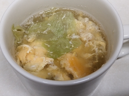 レタス卵スープ