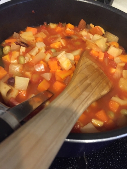 寒くなってきたので野菜をたっぷり食べられるスープ美味しかったです！