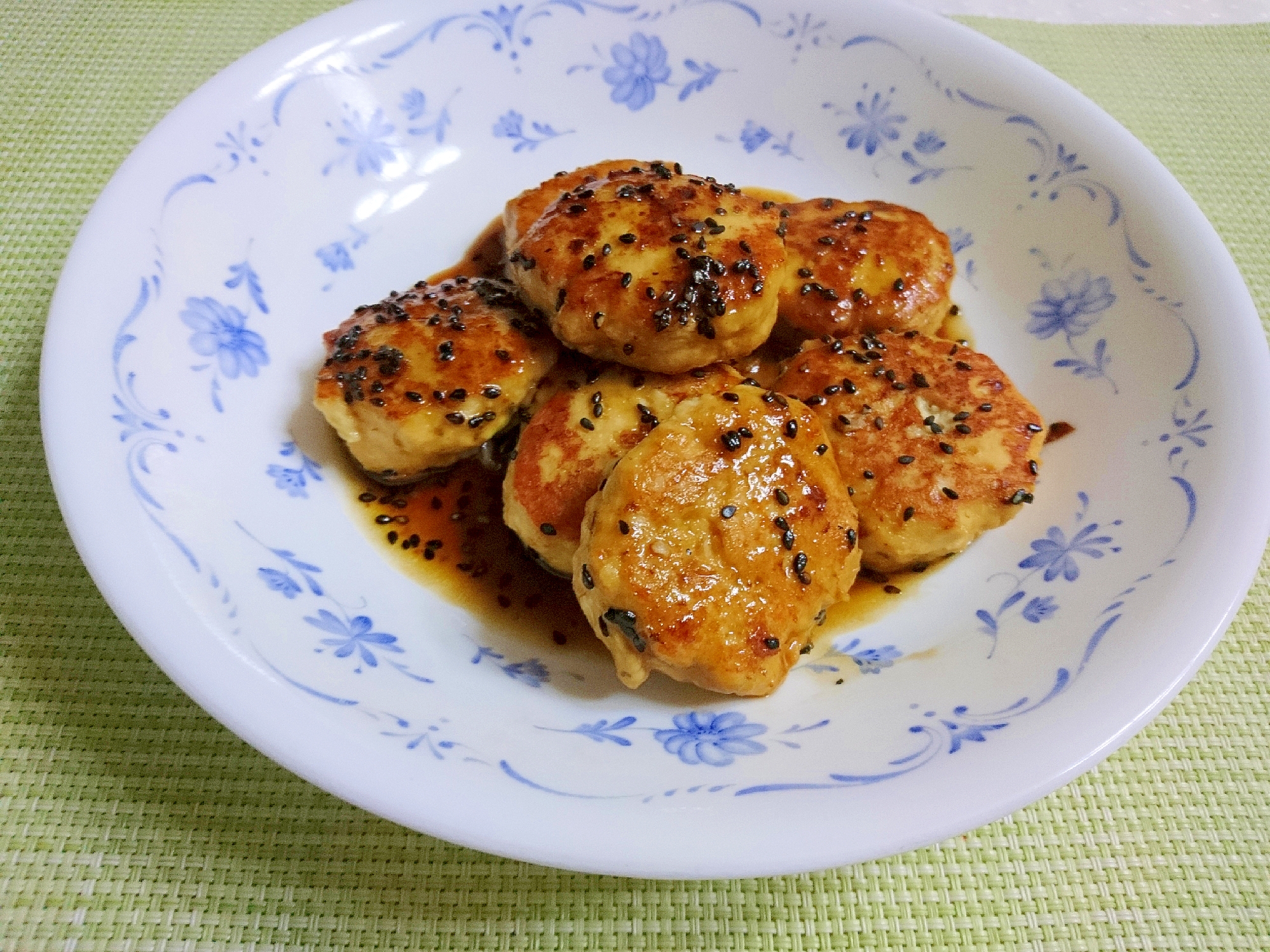 鶏団子の甘辛煮